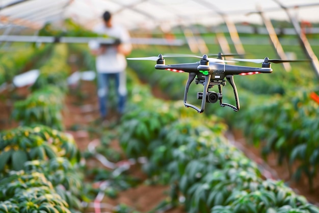Landbouwrevolutie die de oogstverzorging verbetert met VR AR en drones