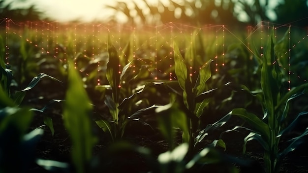 Landbouwtechnologieën voor het kweken van planten generatieve AI-technologie