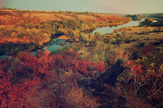 Landelijk herfstlandschap