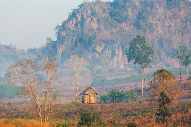 Landelijke landschappen in Noord-Thailand