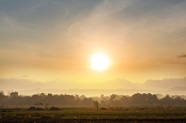 Landelijke landschappen in Noord-Thailand