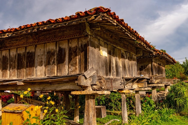 Landelijke landschappen van binnenuit vanuit Asturië