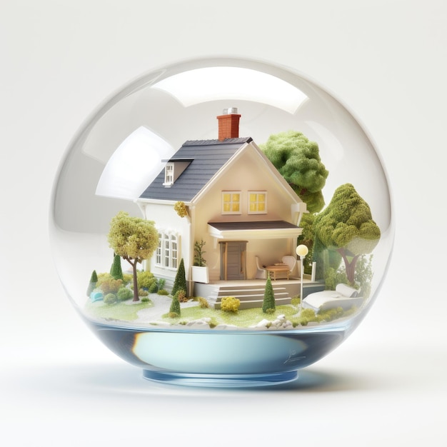 Landhuis in een zeepbel