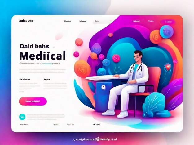 Photo landing page web banner design layout human finger touches phone screen vector 3d isometric illustration mobile interface development and digital interactive technology concept