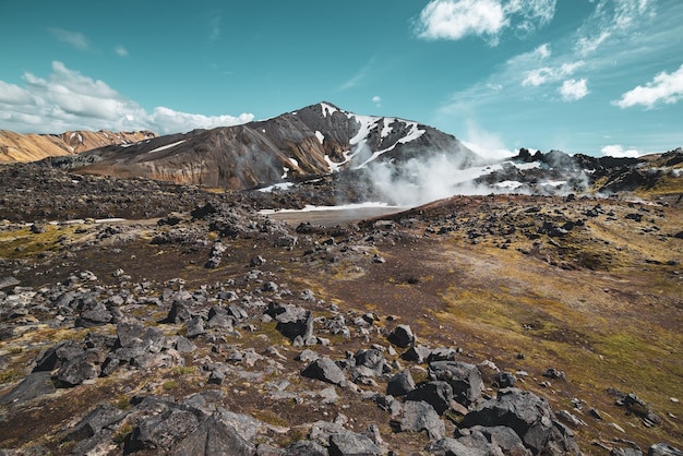 Landmannalaugar 산맥 아이슬란드