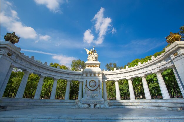 Landmark Benito Juarez Monument Hemicycle at Mexico City Alameda Central Park