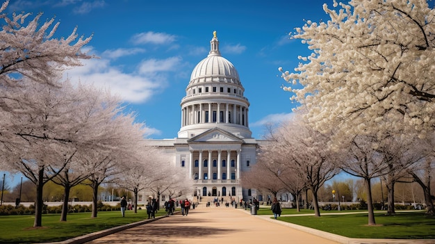 Landmark madison capitol building