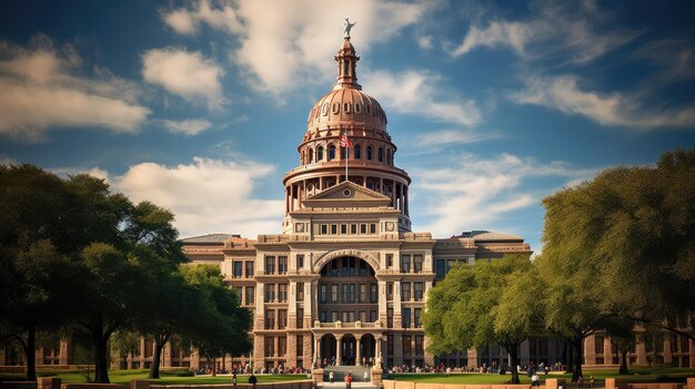 Foto landmark del campidoglio del texas