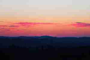 Photo landscape against sky during sunset