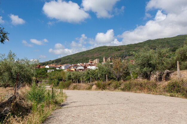 Paesaggio di aldeanueva de la vera caceres estremadura spagna