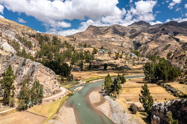 Landscape of the Andes in Peru