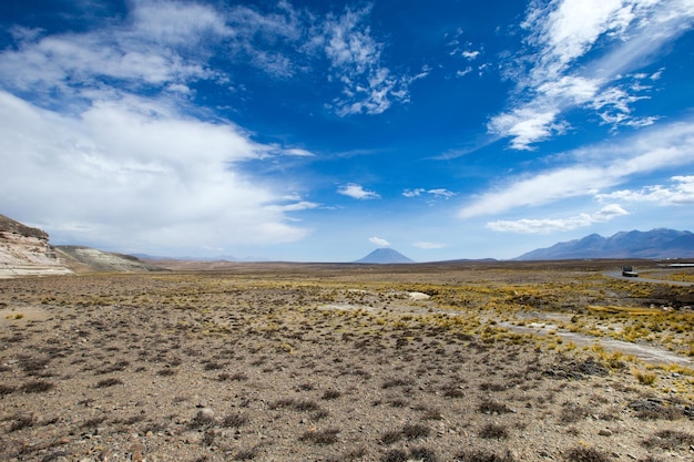 Landscape in Andes Peru