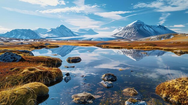 Landscape at the Arctic Circle