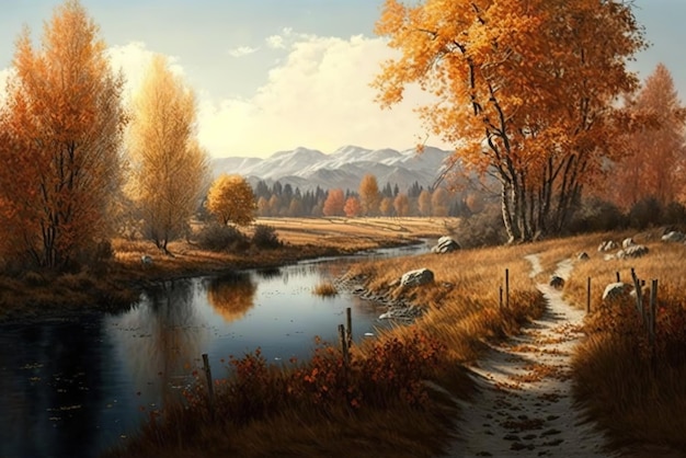 Landscape in Autumn