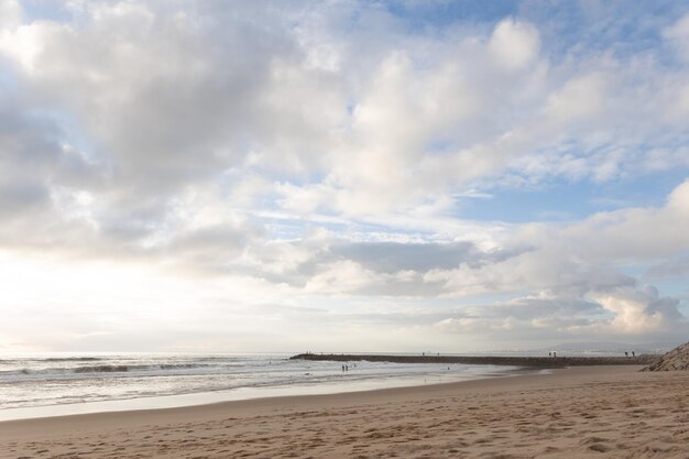 Landscape of calm beach in day light