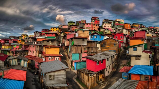 Landscape of the cantagalo favela