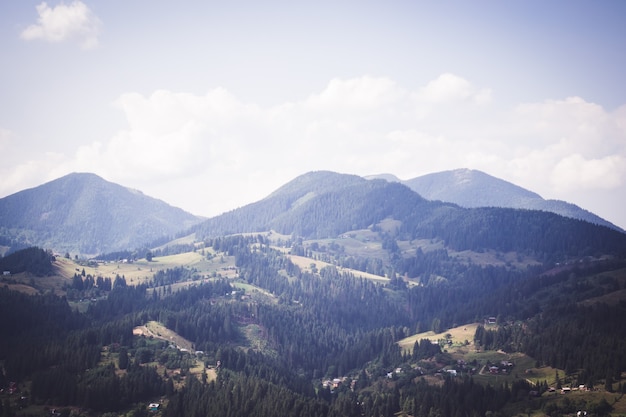 Landscape carpathian mountains