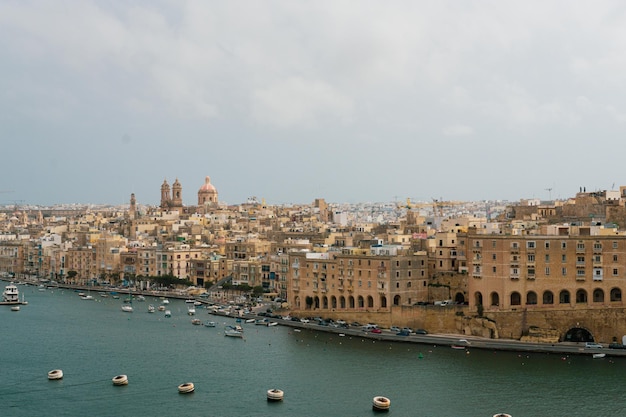 Paesaggio della città di la valleta a malta