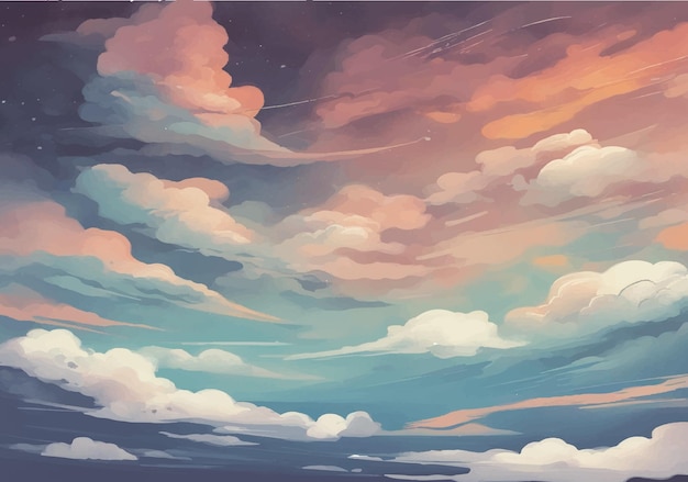 landscape and clouds