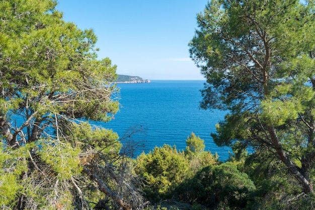 Landscape of coast of Capo Caccia