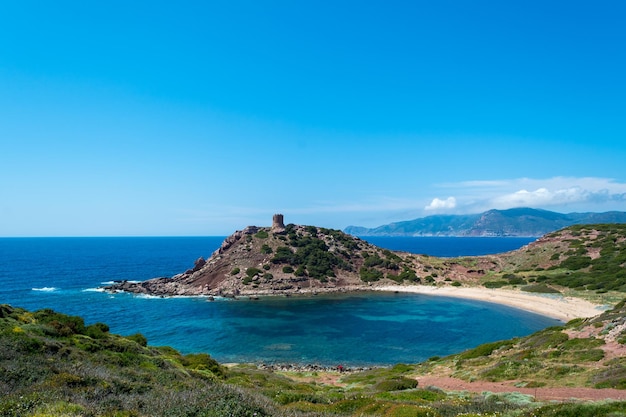 Landscape of the coast near porticciolo