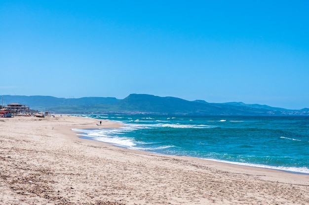 Landscape of desert beach of Badesi