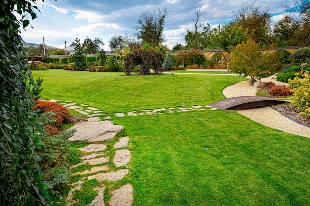 Foto progettazione del paesaggio del cortile