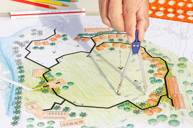 landscape designs blueprints for resort