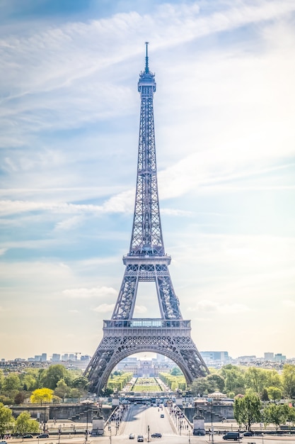 landscape of Eiffel Tower in Paris