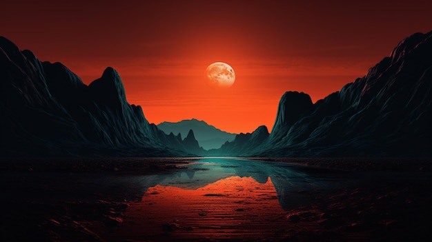 landscape from another world