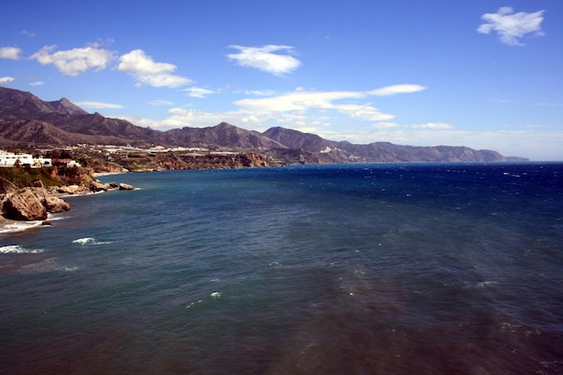 landscape from the balcony of europe nerja malaga