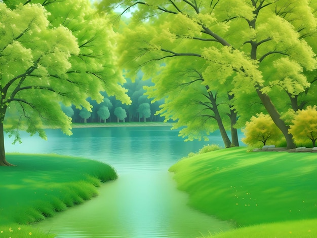 landscape garden wallpaper green nature wallpapers