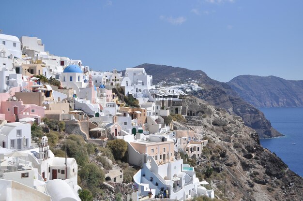 Landscape Greek island in the Mediterranean sea