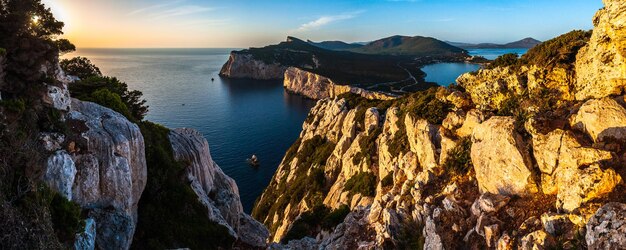 Landscape of the gulf of capo caccia