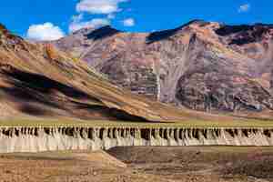 Photo landscape in himalayas himchal pradesh india