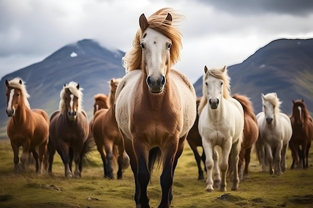 Landscape Images Herd Of Horses