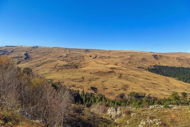 Landscape of lago-naki plateau adygea russia