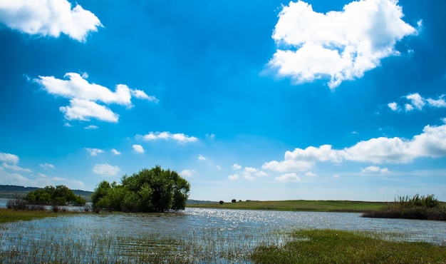 Landscape of lake of Cuga