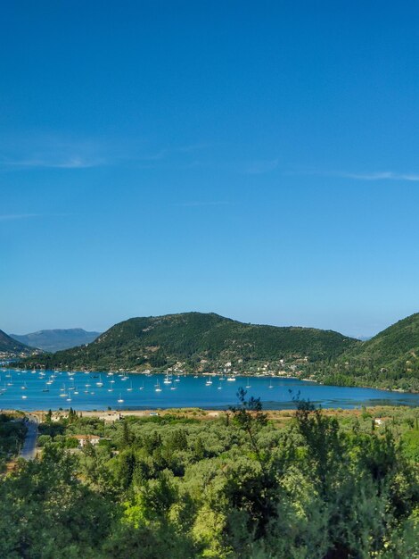 Landscape of lefkada island Greece