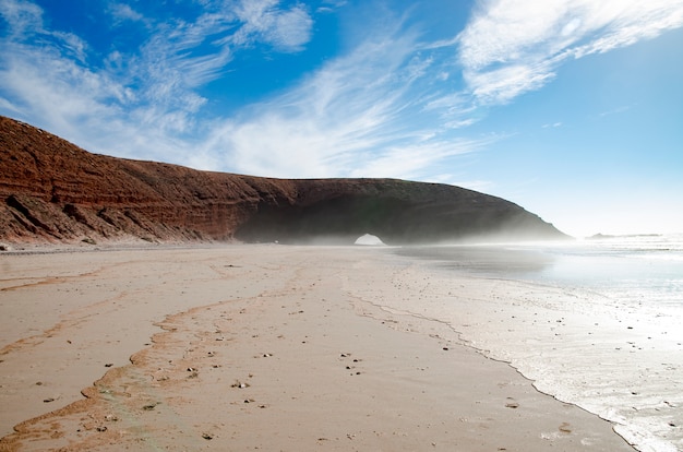 Foto panorama della spiaggia di legzira