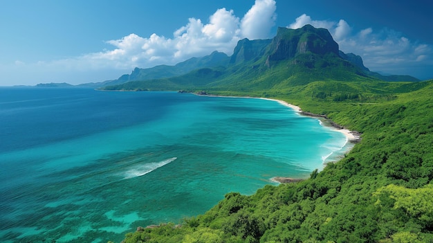 Photo landscape mauritius ai