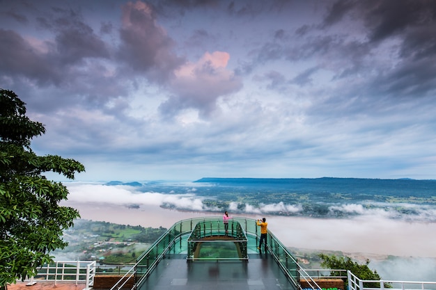 Landscape of Mekong river in  border of Thailand and Laos.