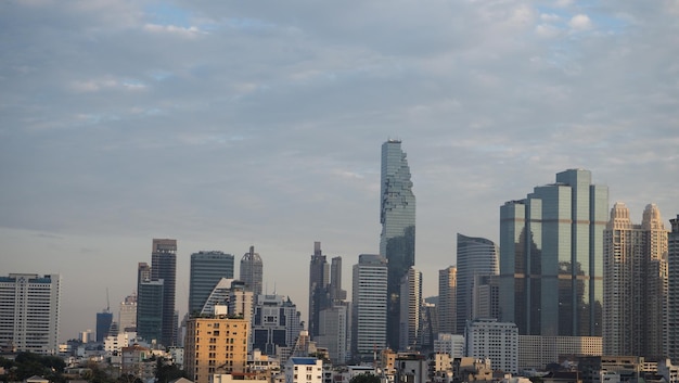 Landscape of modern city in Bangkok Thailand