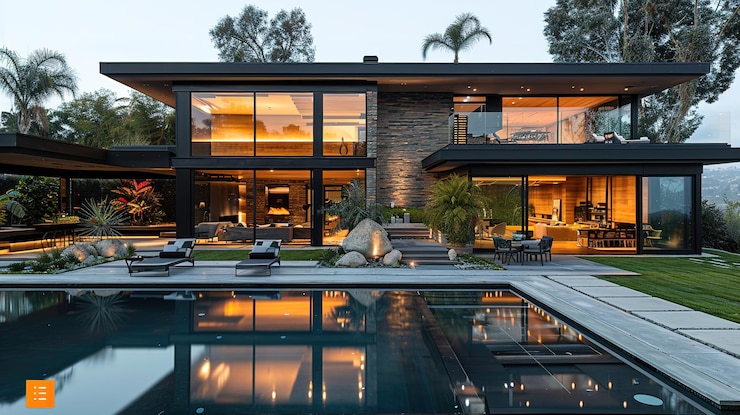 Photo landscape modern design home inpiration modern