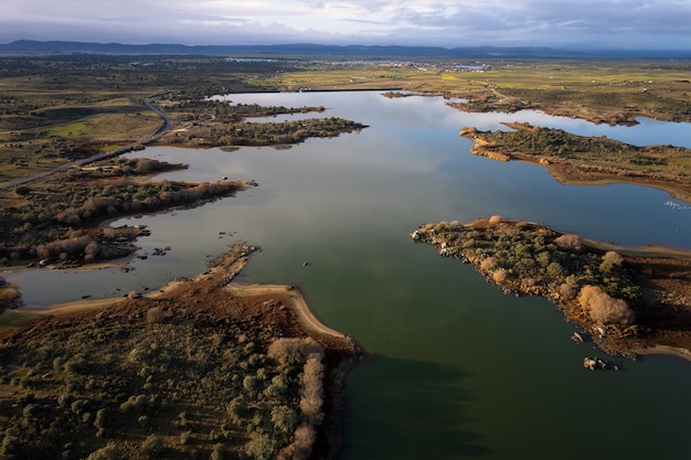 Пейзаж в водохранилище Молано Испания