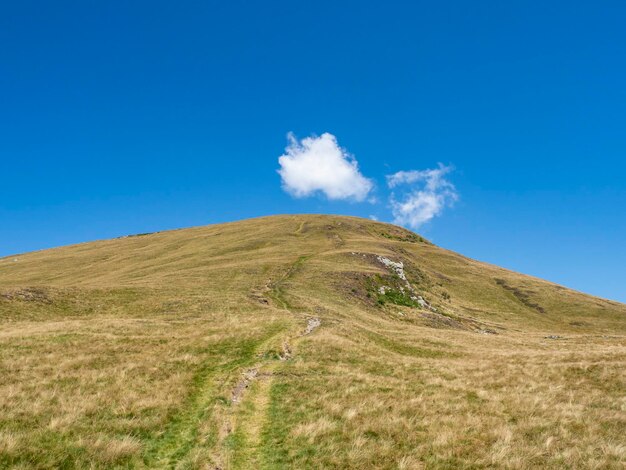 Landscape of mount bregagno in lake como alps