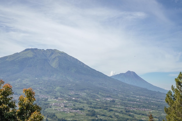 Landscape mountain when morning time sunlight summer vibes