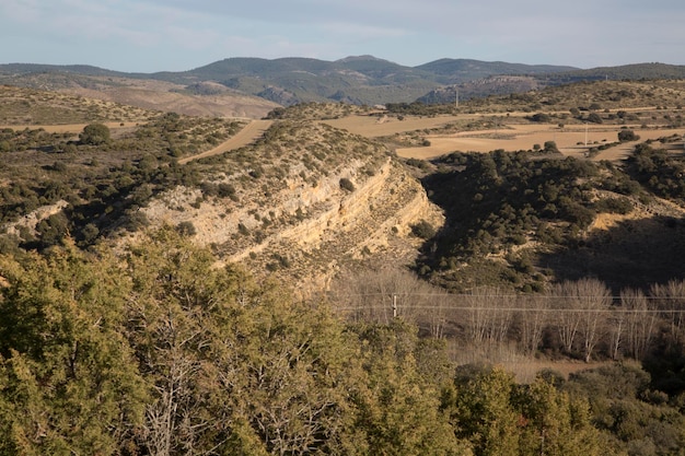 Пейзаж возле Нуэвалоса в Арагоне, Испания
