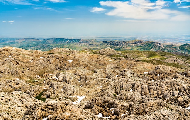 Landscape of Nemrut Dagi National Park. UNESCO world heritage in Turkey