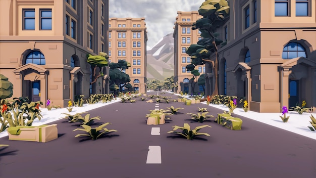 landscape opportunities with wellness and opportunities and vital 3d render